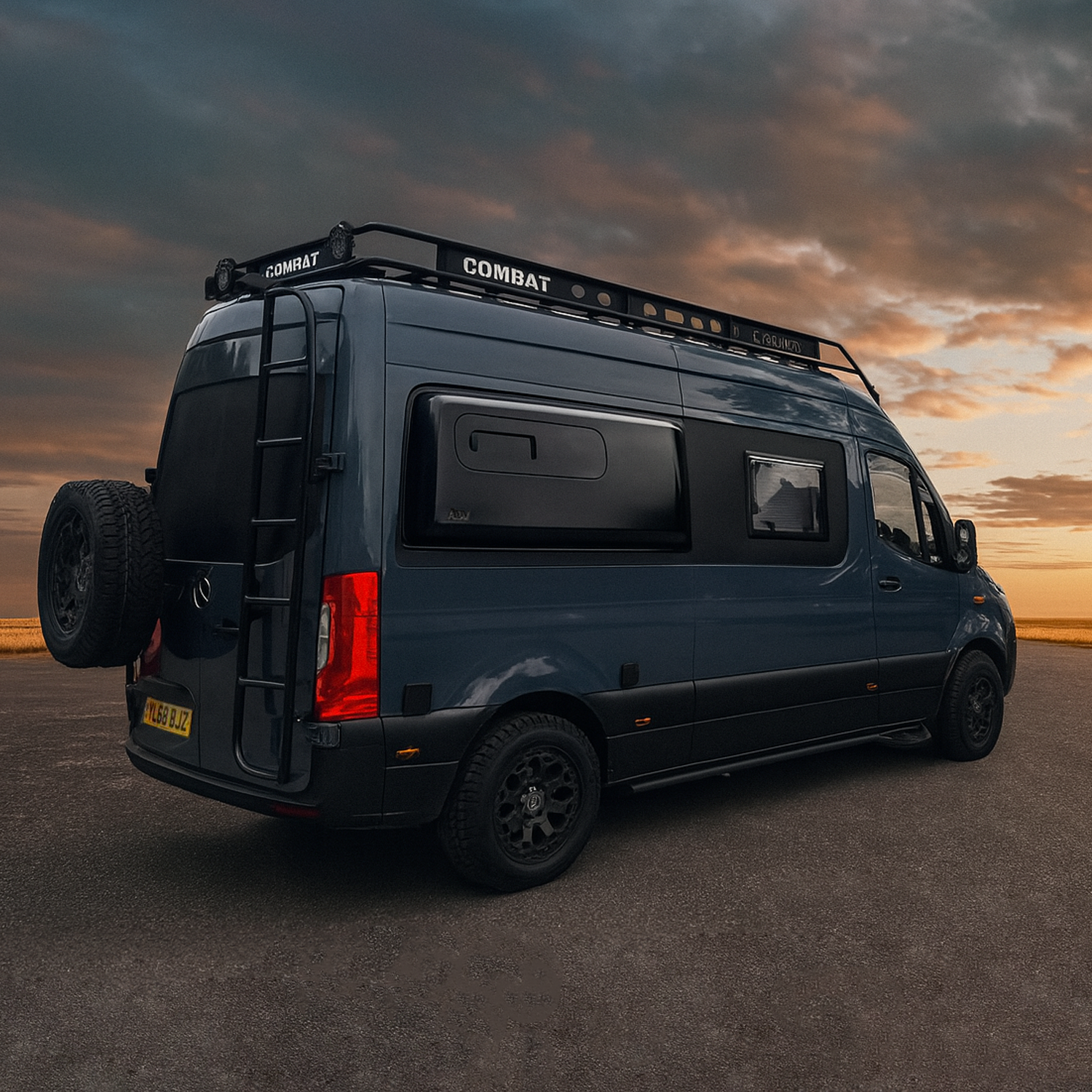 Sprinter side pod sliding windows